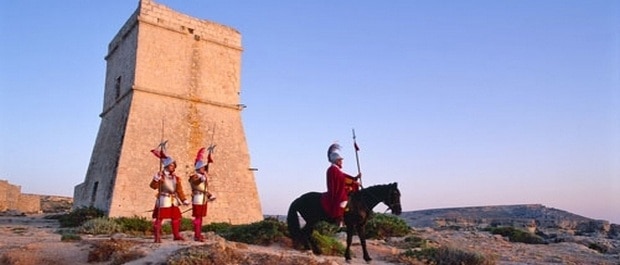 Fortification tour Malte médiéval Wignacourt Tower guerre indépendance