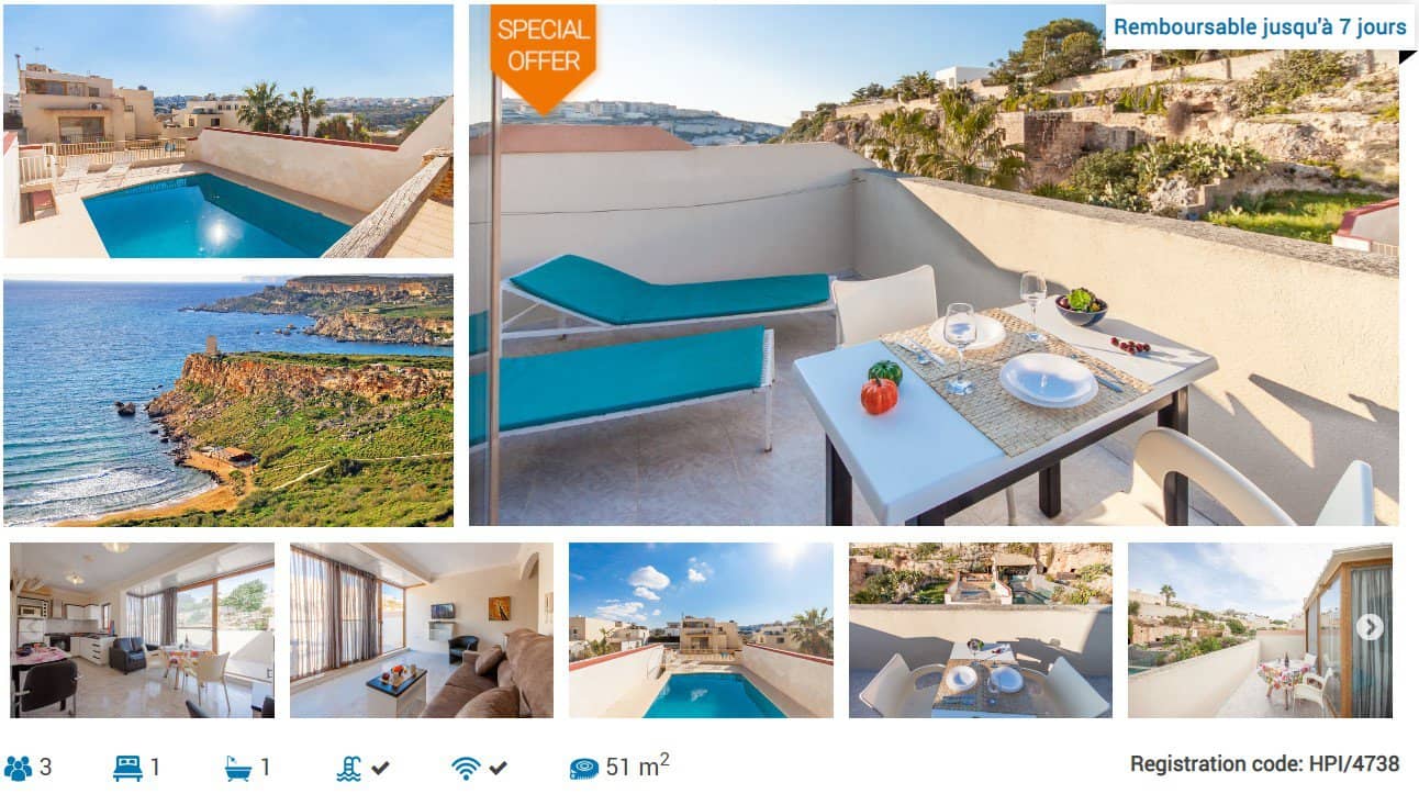 appart hotel malte la valette