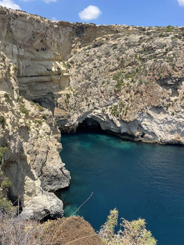 blue grotto vu du dessus