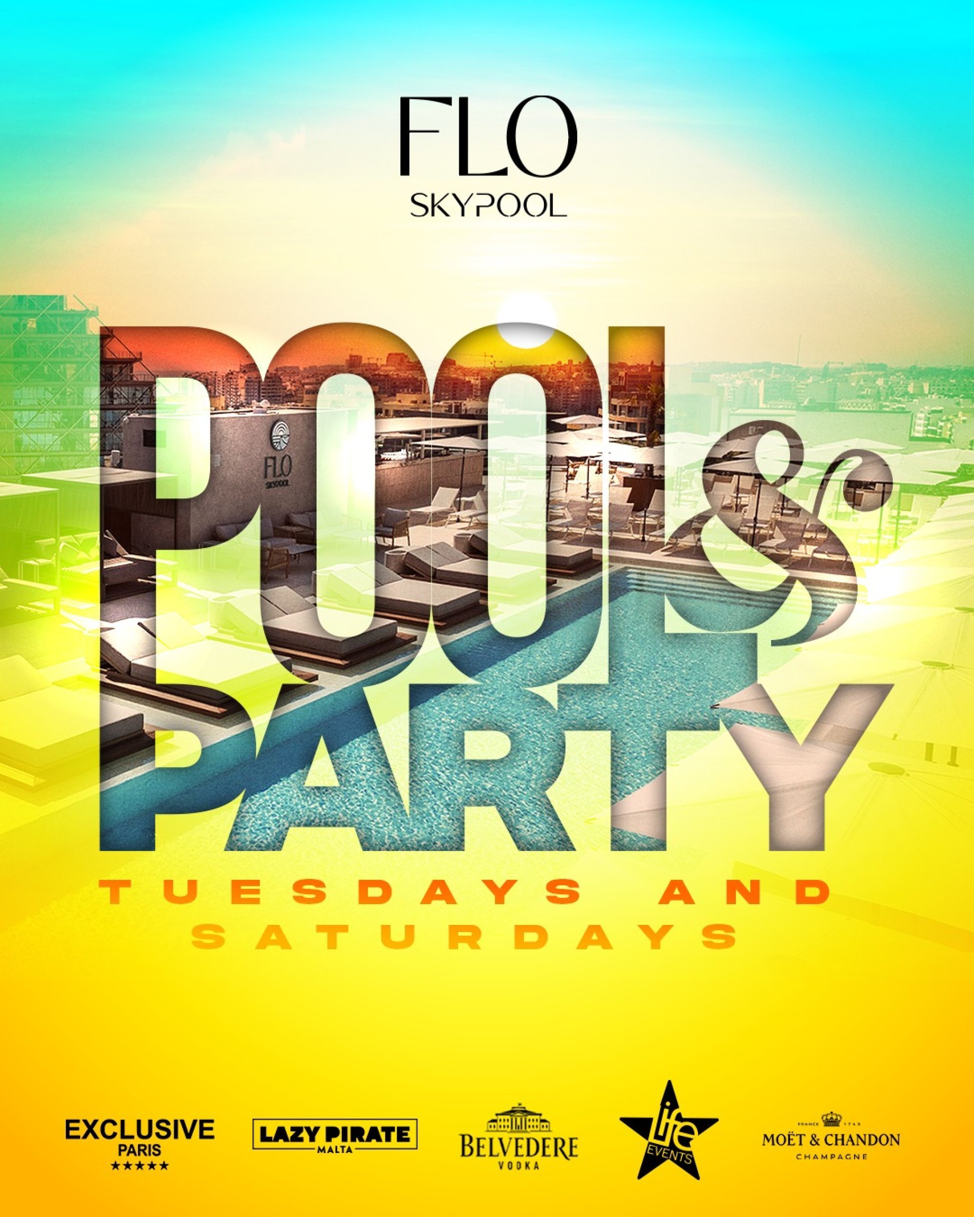 Pool & Party au Flo Sky à Malte